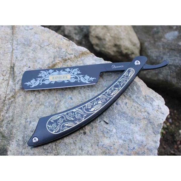 Albainox RAINBLACK Rasiermesser - kein Profirasierer - Razor Knife