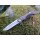 Albainox Zweihandmesser OPTICAL mit Lederriemen und 420 Stahl in Damastoptik