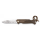 Albainox Zweihandmesser OPTICAL mit Lederriemen und 420 Stahl in Damastoptik