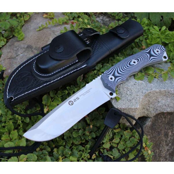 K25 Outdoormesser JACOB mit Multi-Scheide und Feuerstarter