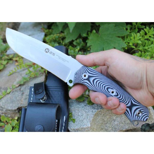 K25 Outdoormesser JACOB mit Multi-Scheide und Feuerstarter