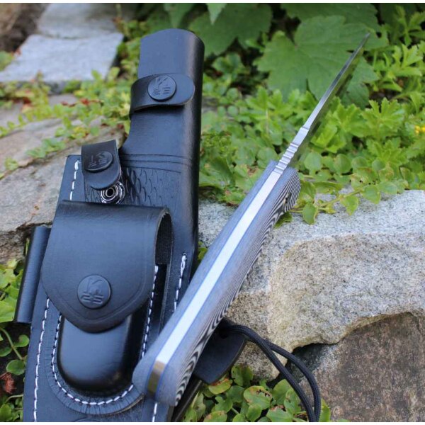 K25 Outdoormesser JACOB mit Multi-Scheide und Feuerstarter