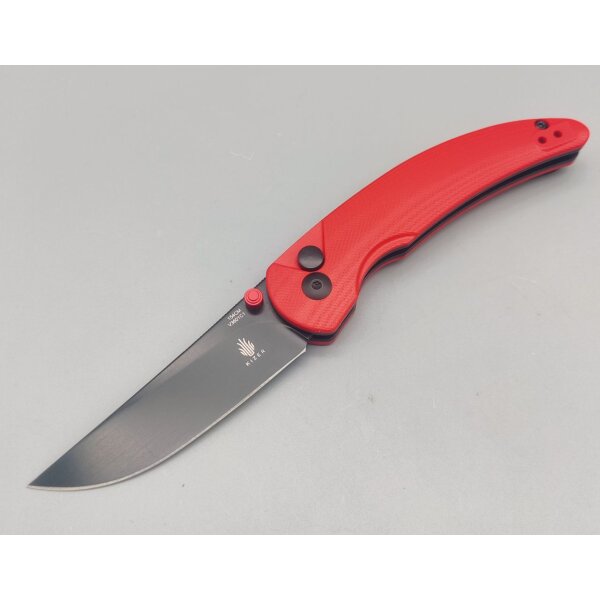 Kizer Messer CHILI PEPPER by Swaggs Button Lock mit 154CM Klinge