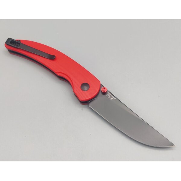 Kizer Messer CHILI PEPPER by Swaggs Button Lock mit 154CM Klinge