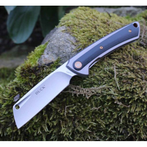 Buck Messer HILINE D2 Stahl Cleaver Taschenmesser