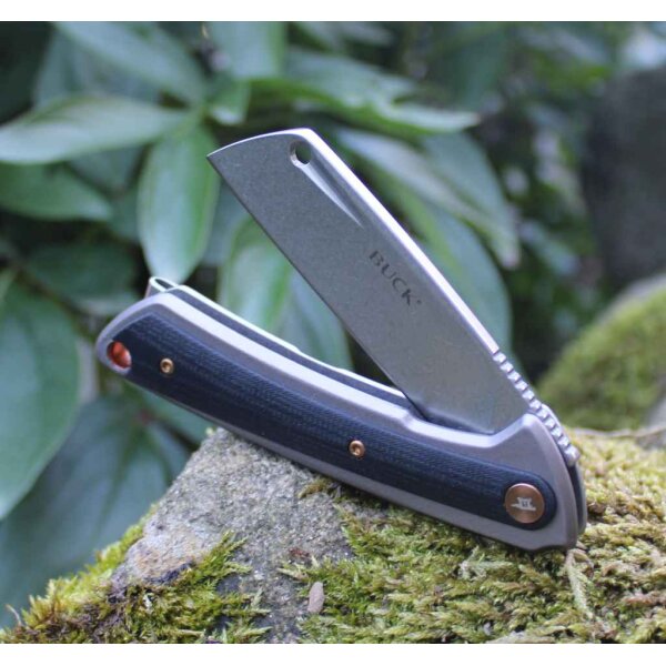 Buck Messer HILINE D2 Stahl Cleaver Taschenmesser