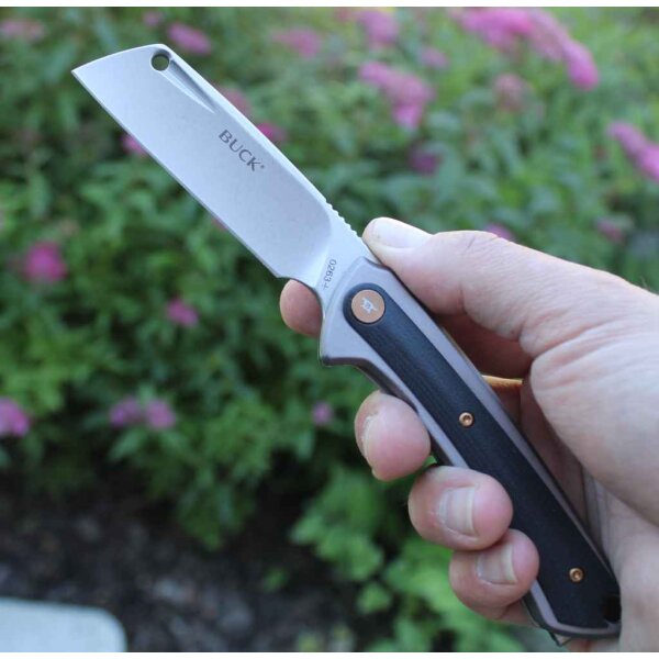 Buck Messer HILINE D2 Stahl Cleaver Taschenmesser