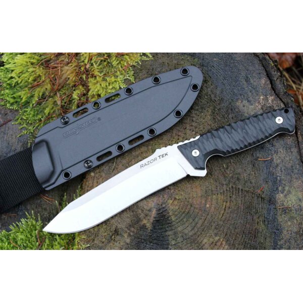 Cold Steel RAZOR TEK 6.5" Outdoormesser 4116 Stahl mit Secure-Ex Scheide 16,5 cm