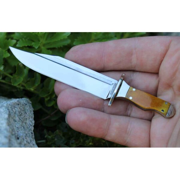 Rough Ryder MINI CAJUN BOWIE  mit Knochengriff -Winzig, Witzig