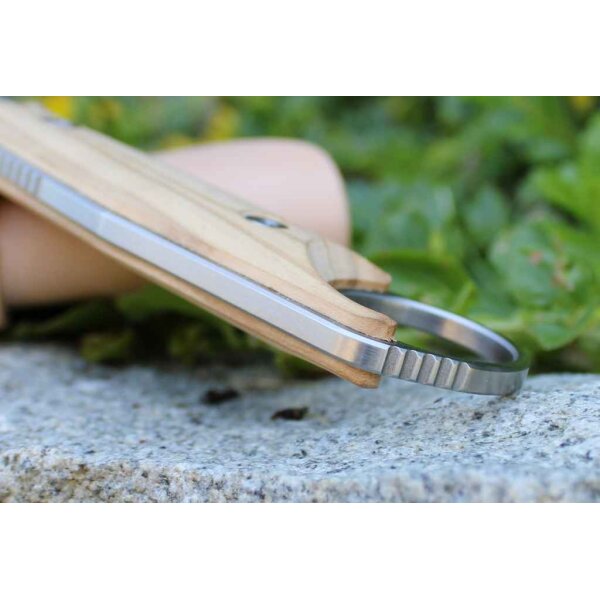 Real Steel FURRIER SKINNER Outdoormesser mit Olivenholz