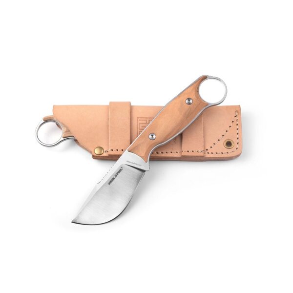 Real Steel FURRIER SKINNER Outdoormesser mit Olivenholz