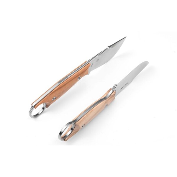 Real Steel FURRIER SKINNER Outdoormesser mit Olivenholz
