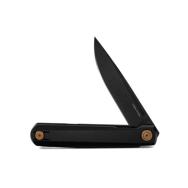 Real Steel G-FRAME Folder mit N690 Klinge und Titangriff Black & Gold