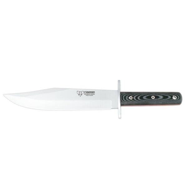 Cudeman Bowie 25 MoVa Micarta Schwarz inkl. Lederscheide