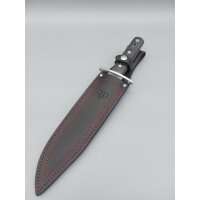 Cudeman Bowie 25 MoVa Micarta Schwarz inkl. Lederscheide