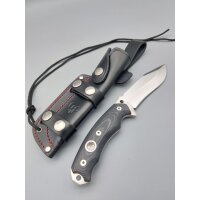 Cudeman SK1 N695 Micarta Schwarz inkl. Feuerstarter...