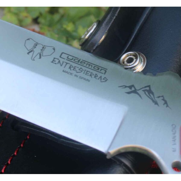 Cudeman Entresierras MoVa Micarta Schwarz inkl. Paracord Lederscheide