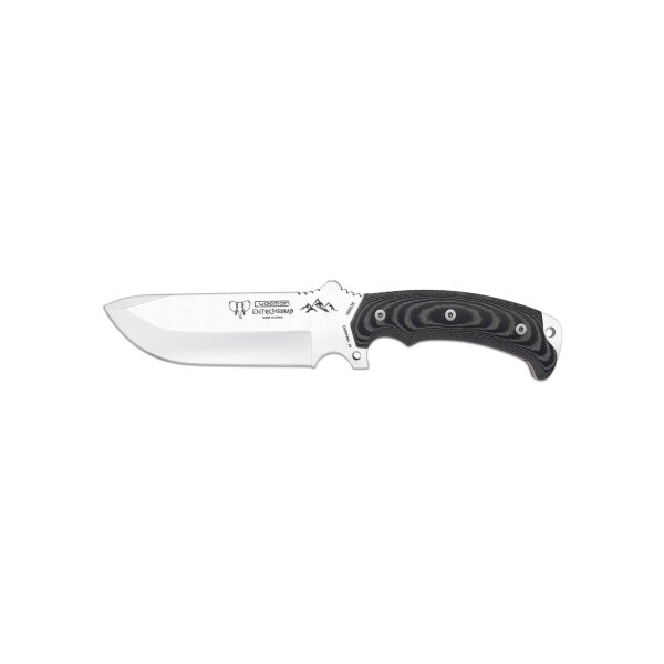 Cudeman Entresierras MoVa Micarta Schwarz inkl. Paracord Lederscheide
