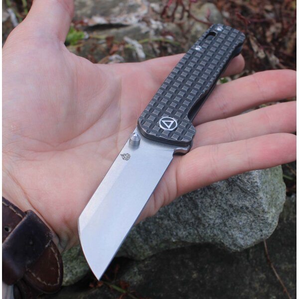 QSP Knife PENGUIN QS130-NFRG Messer 154 CM Stahl Titangriff Framelock