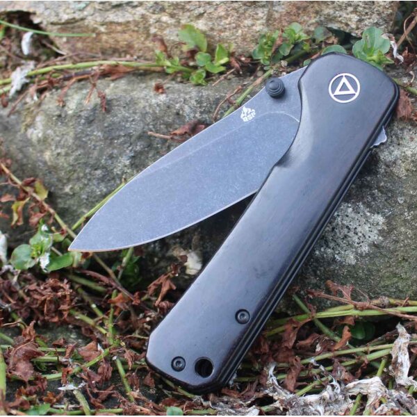 QSP Knife HAWK QS131-P2 Messer 14C28N Stahl Ebenholz Griff Folder