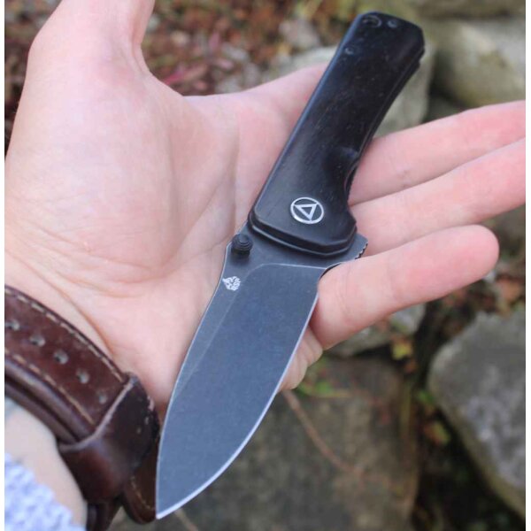 QSP Knife HAWK QS131-P2 Messer 14C28N Stahl Ebenholz Griff Folder