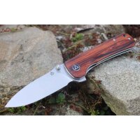 QSP Knife HAWK QS131-O1 Messer 14C28N Stahl Mkurutiholz...