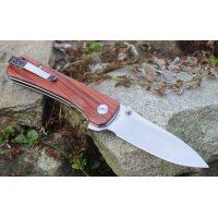 QSP Knife HAWK QS131-O1 Messer 14C28N Stahl Mkurutiholz...