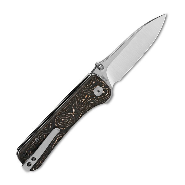 QSP Knife HAWK QS131-T Messer Taschenmesser S35VN Stahl Kohlefasergriff
