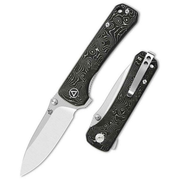 QSP Knife HAWK QS131-R Messer Taschenmesser S35VN Stahl Kohlefasergriff