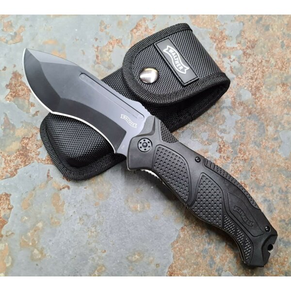 Walther Messer OSK 2 Outdoor Survival Knife Taschenmesser 440C Stahl + Nylonetui