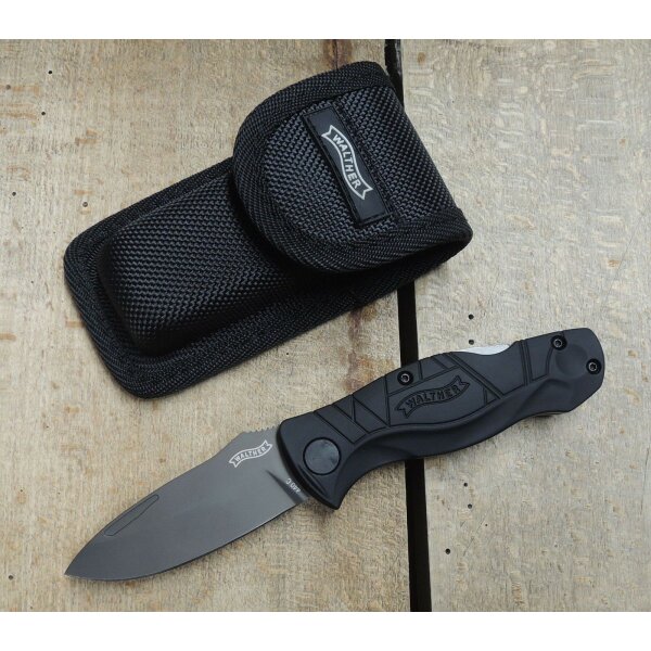 Walther Messer TFK II 2 TRADITIONAL FOLDING KNIFE Taschenmesser 440C Stahl Etui