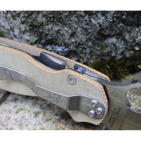 Spyderco Para Military 2 Micarta CPM-CruWear Micarta Braun Taschenmesser 01SP1137