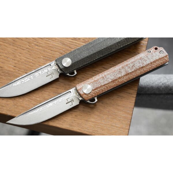 Böker Plus Cataclyst Brown Damascus Flipjoint Damastmesser Micarta Griff 01BO479DAM