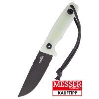 Schnitzel Tri Jade Messer Outdoormesser 14C28N Stahl...