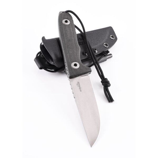 Schnitzel TRI Outdoormesser Special Edition CPM 3V Stahl Micarta Griff Kydexscheide