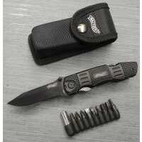 Walther MTK Multi Tac Knife Multitool Taschenmesser 440A Stahl Nylonetui 5.0718