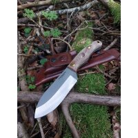 Condor Toki Knife 1075 Micarta Braun inkl. Lederscheide