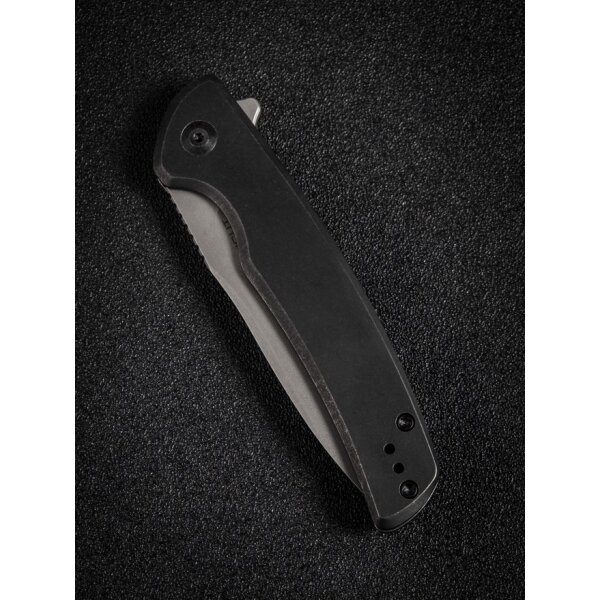 Sencut Tynan Folder Black Stonewashed Stainless Steel
