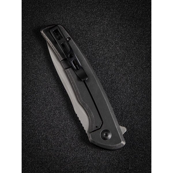 Sencut Tynan Folder Black Stonewashed Stainless Steel