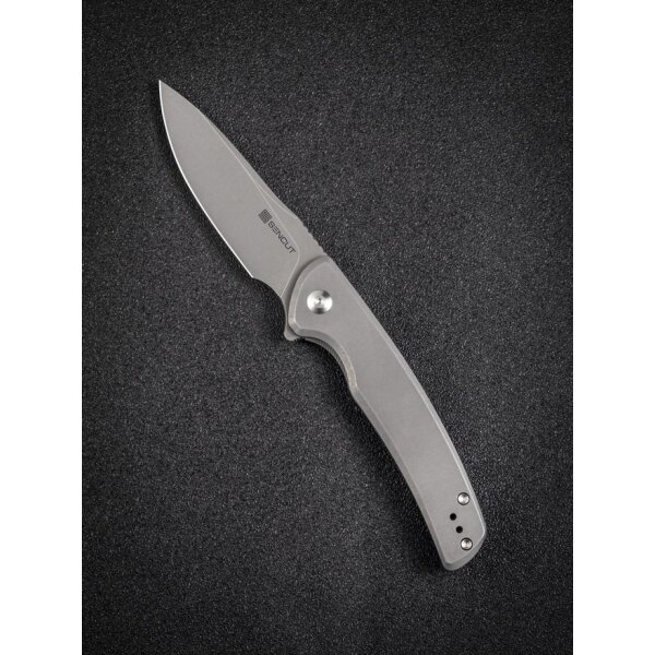 Sencut Tynan Folder Gray Stonewashed Stainless Steel