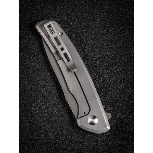 Sencut Tynan Folder Gray Stonewashed Stainless Steel