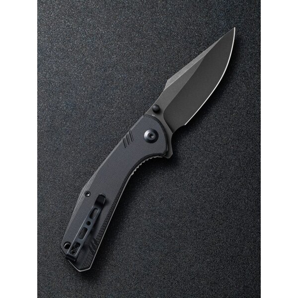 Sencut Actium Folder Black G10 Black Stonewashed