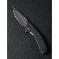 Sencut Actium Folder Black G10 Black Stonewashed