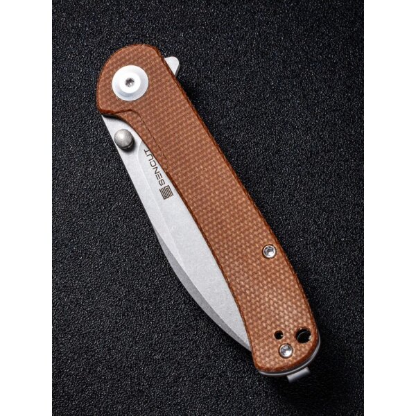 Sencut Scepter Folder Brown Micarta