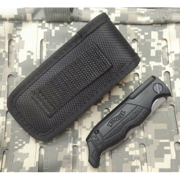 Walther Tactical P22 Messer Taschenmesser Spearpoint 440C Stahl Nylonetui