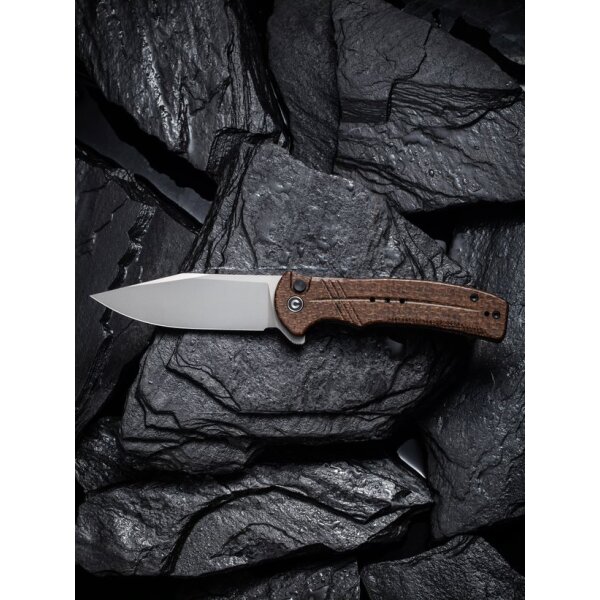CIVIVI Cogent C20038D-6 Button Lock Flipper 14C28N Stahl Micarta BROWN