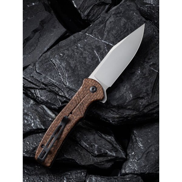 CIVIVI Cogent C20038D-6 Button Lock Flipper 14C28N Stahl Micarta BROWN