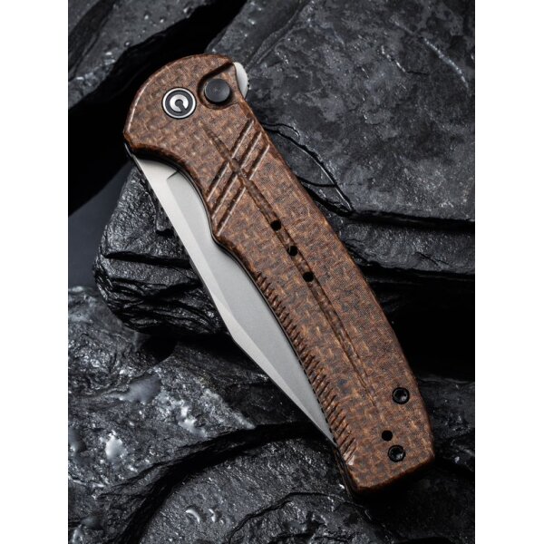 CIVIVI Cogent C20038D-6 Button Lock Flipper 14C28N Stahl Micarta BROWN