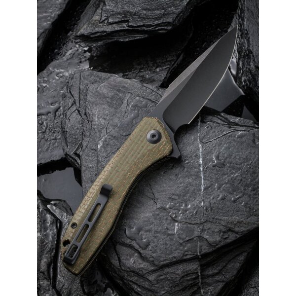 CIVIVI Baklash C801K Flipper 9Cr18MoV Stahl Micarta