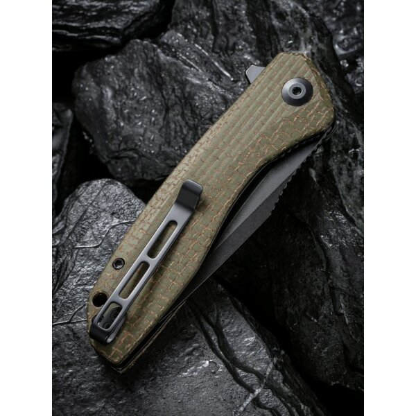 CIVIVI Baklash C801K Flipper 9Cr18MoV Stahl Micarta